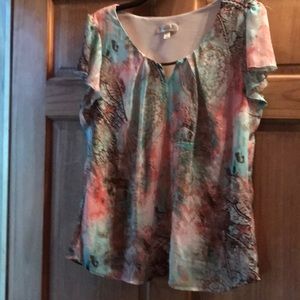 XL pretty multi color top